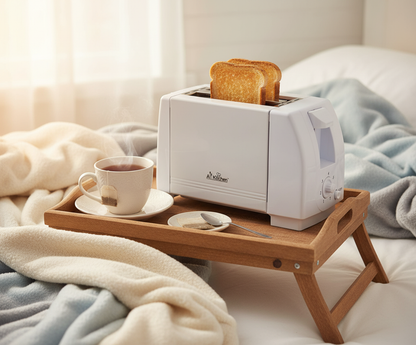 Cool Touch Toaster with 6 Temperature Settings & Extra Wide 1.25" Slots for Bagels, Waffles, Specialty Breads, Puff Pastry, Snacks, ETL Certified, 2 Slices