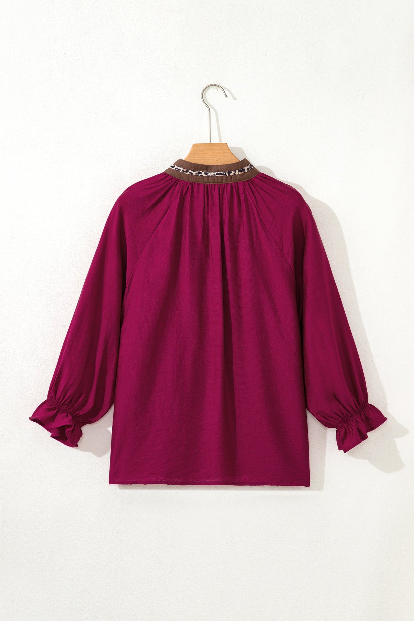 Threaded Pear Deborah Flounced Bracelet Sleeve Blouse