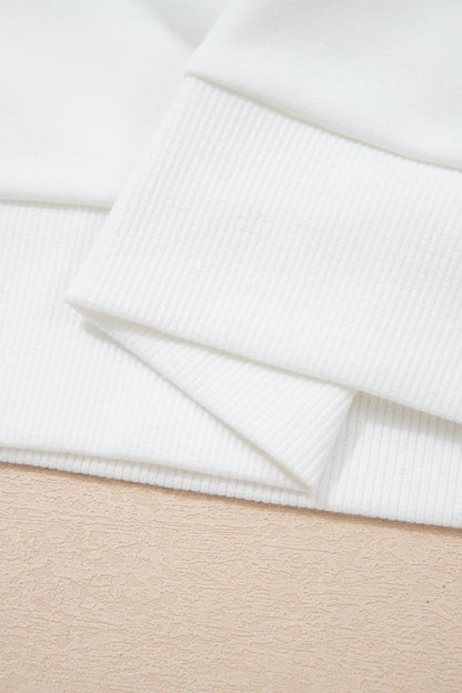 Threaded Pear Esme Striped Puff Sleeve Sweatshirt