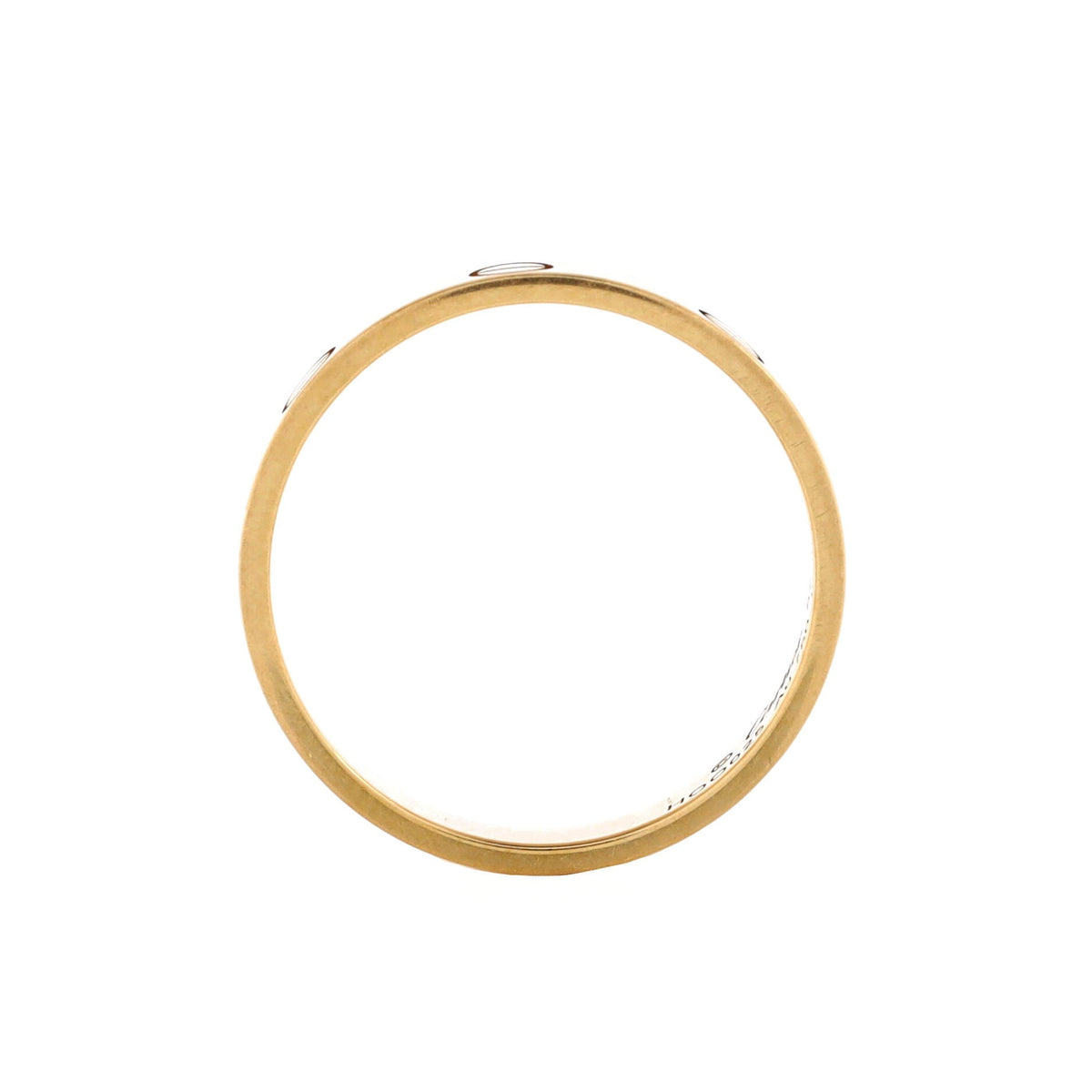 Love Wedding Band Ring 18K Yellow Gold