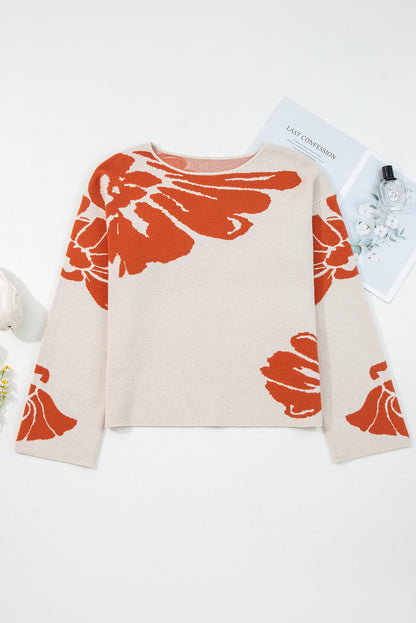 Threaded Pear Beth Wide Sleeve Baggy Sweater