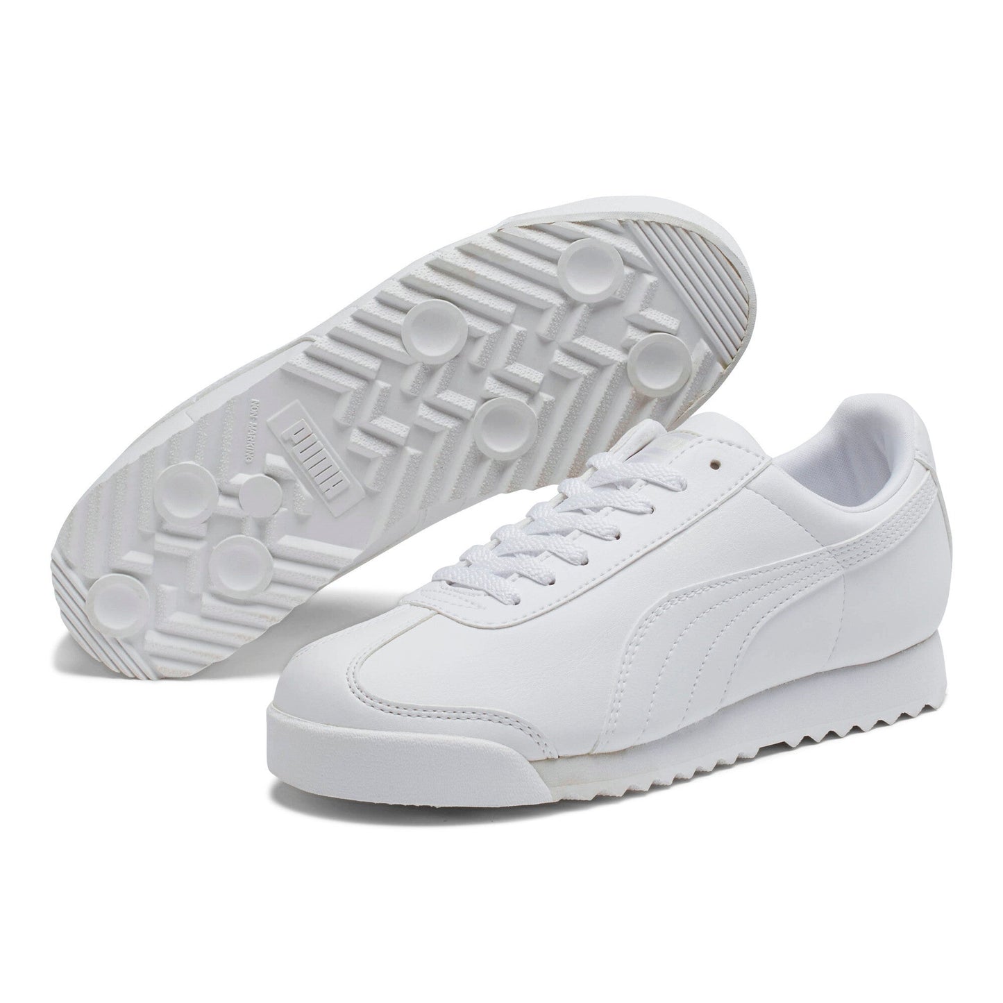 Puma Youth Roma Basic Jr 'White Light Grey'