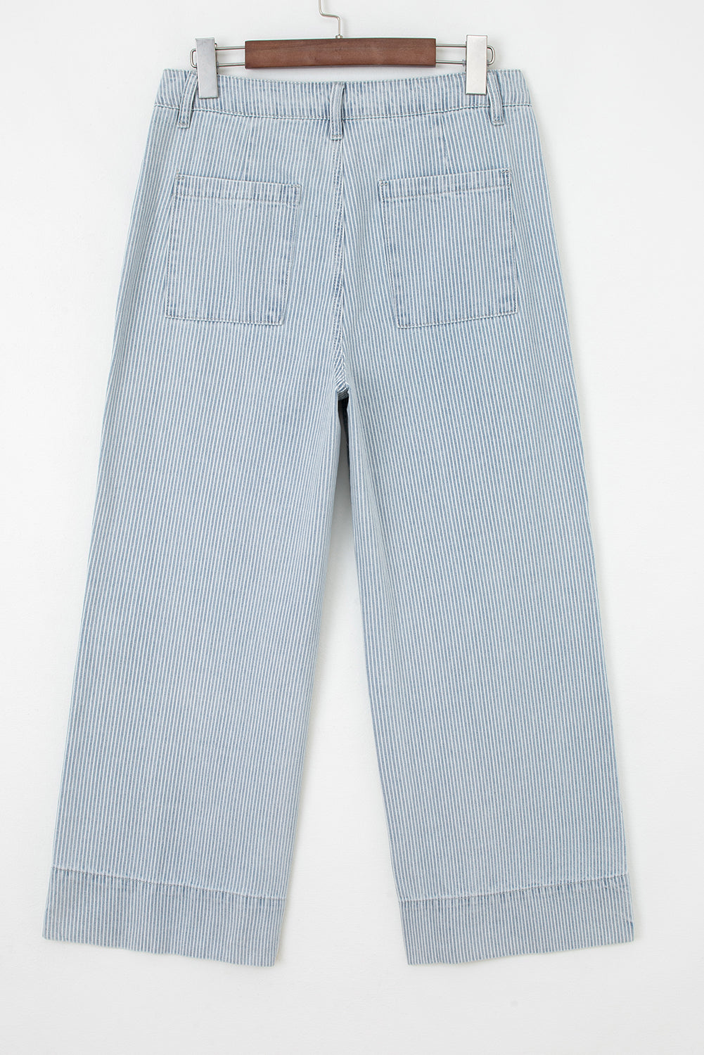 Threaded Pear Eve Hem Wide Leg Jeans