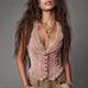 Lace-trimmed Pink