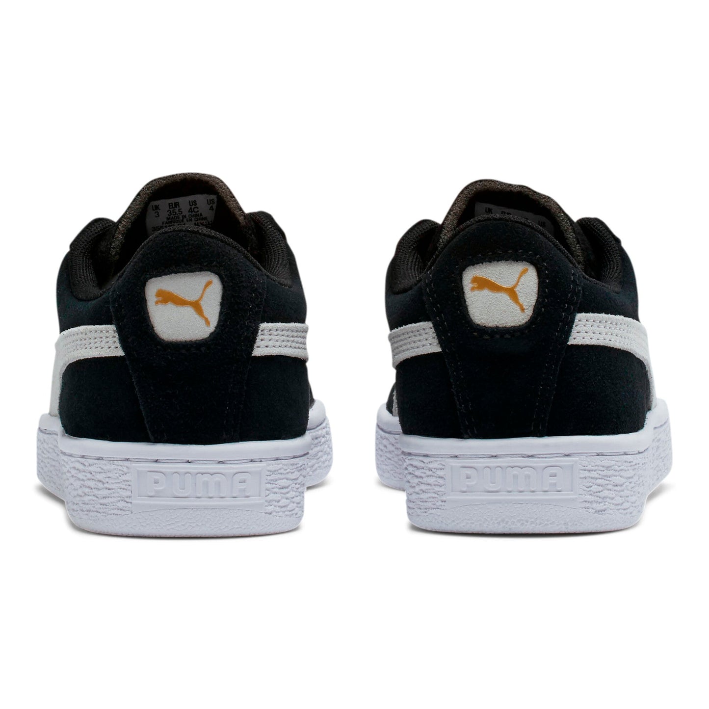 Youth Puma Suede Jr 'Black White'