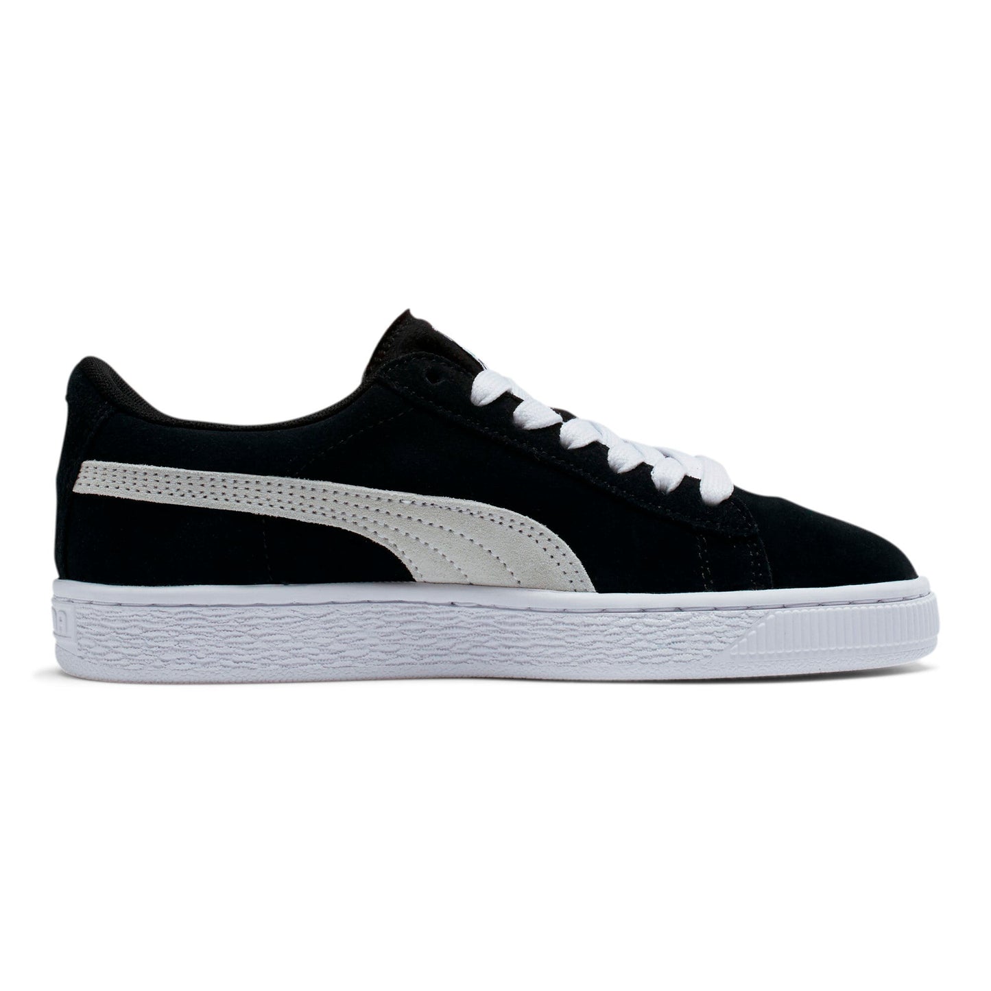 Puma Youth Suede Jr 'Black White' Sneakers