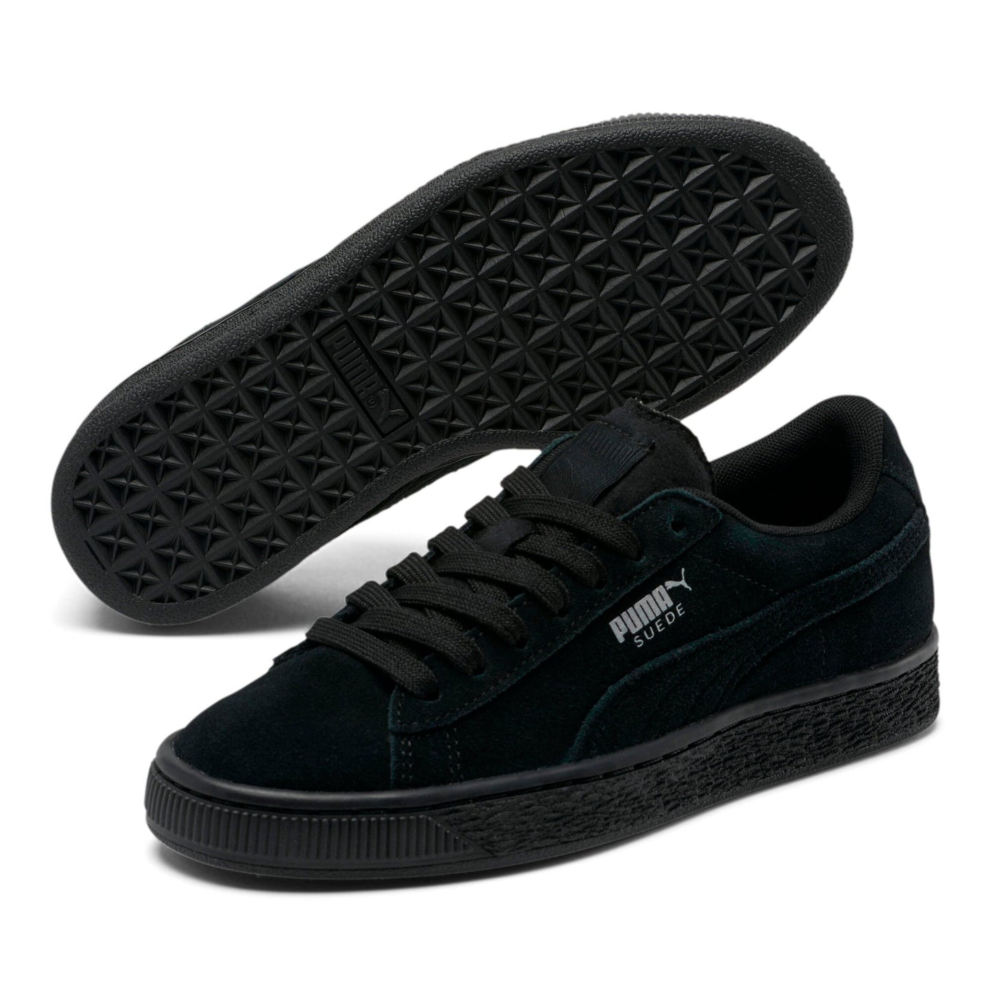 Puma Youth Suede Jr 'Classic Black' Sneakers