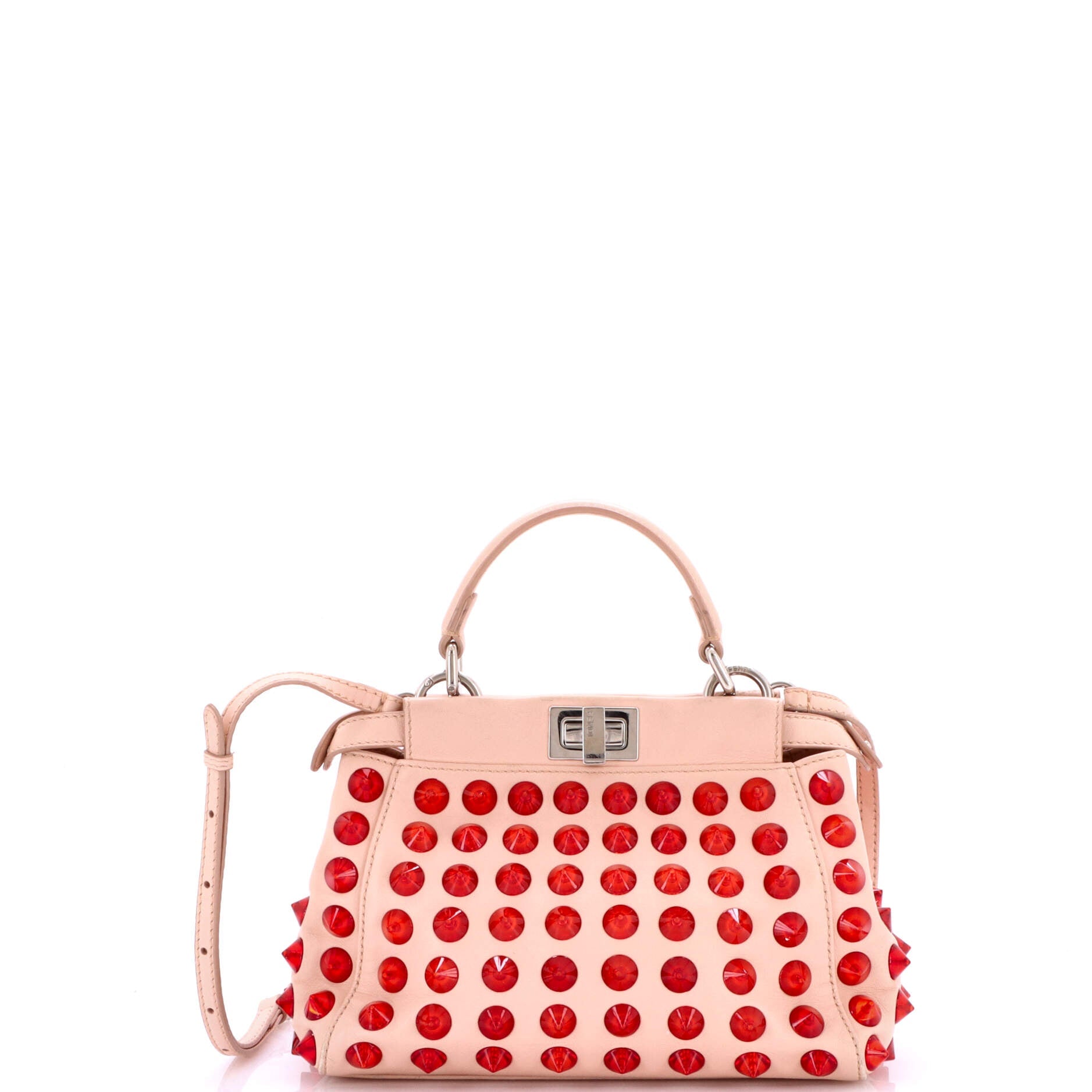 Pre-Loved Fendi Peekaboo Bag Studded Leather Mini – Zulily