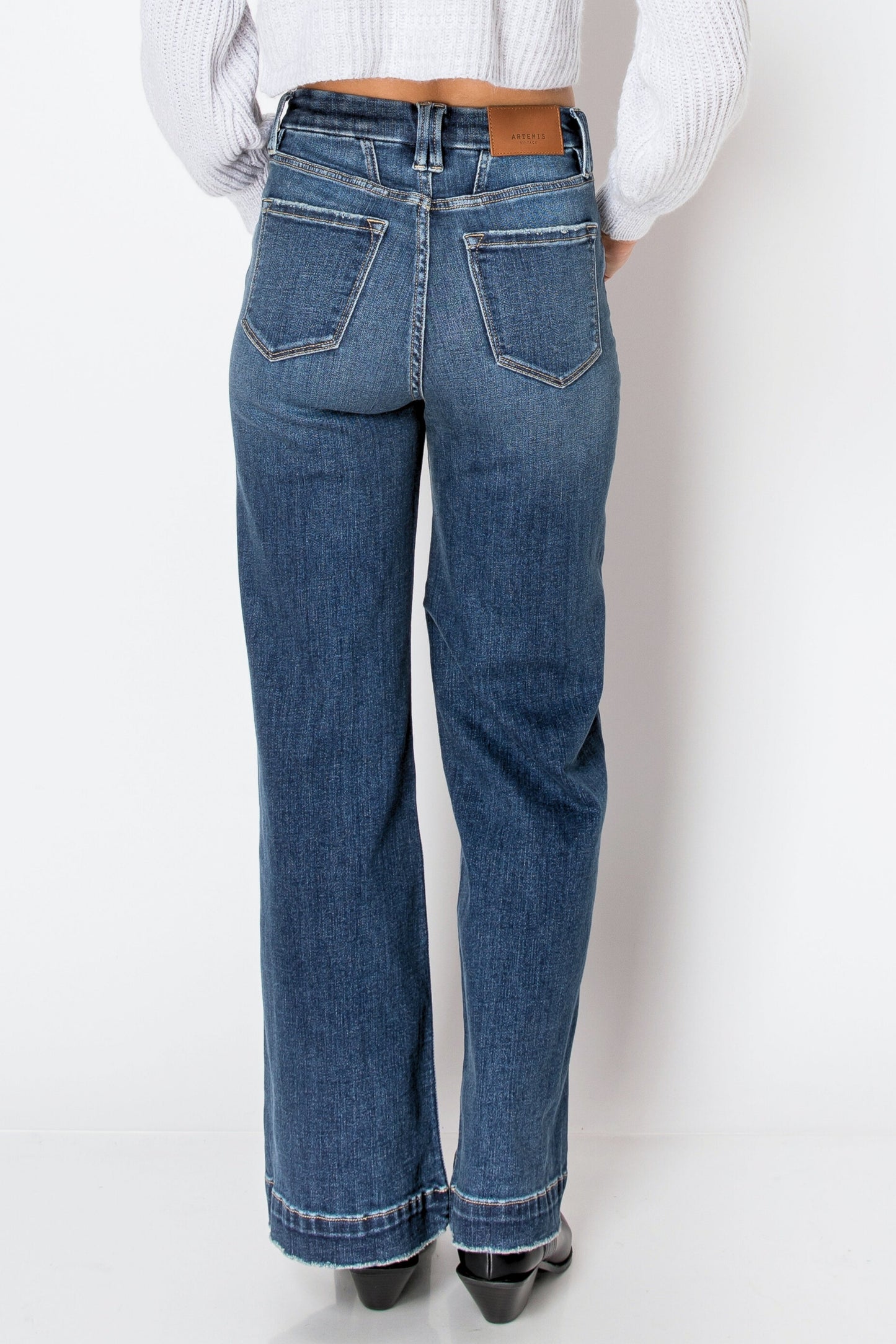 Cindy Tummy Control 90's Vintage Stretch Wide Jeans