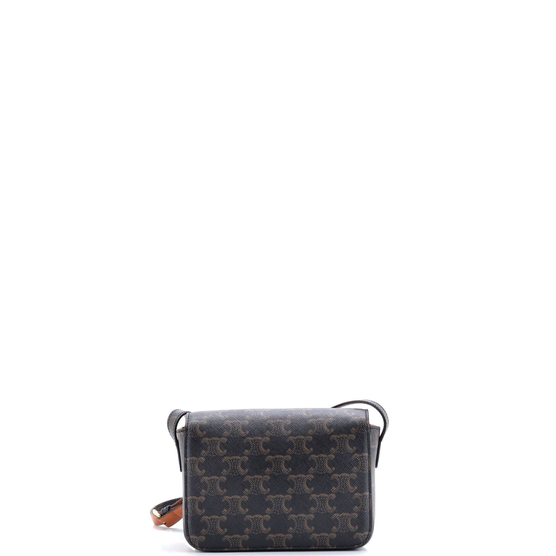 Celine Triomphe Shoulder Bag Triomphe Coated Canvas Nano