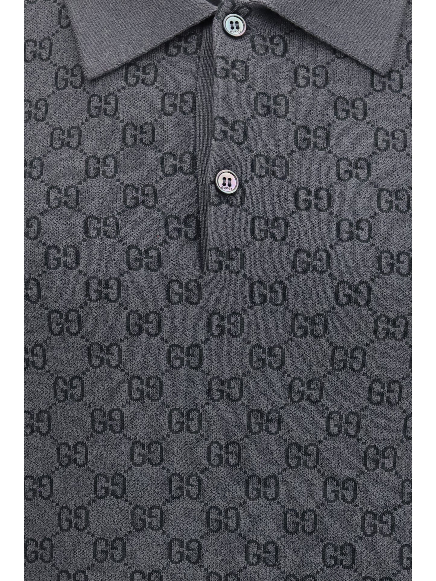 Polo Shirt GG Jacquard New Grey/Rock