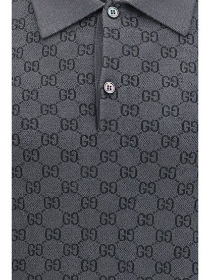 Polo Shirt GG Jacquard New Grey/Rock