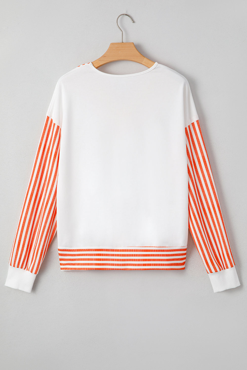 Threaded Pear Isla Drop Shoulder Patchwork Long Sleeve Top