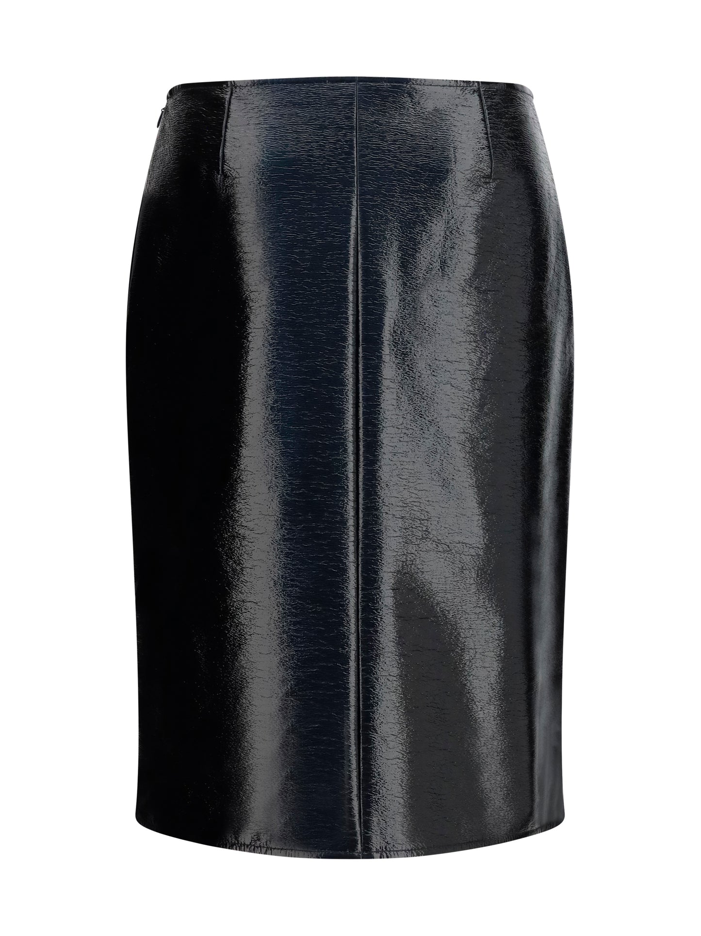 Skirt Vinyl Midi Black