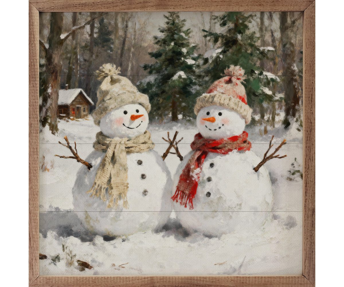 Kendrick Home Snowman Pair