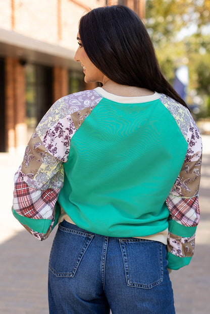 Threaded Pear Maeve Sleeve Raglan top Long Sleeve Top
