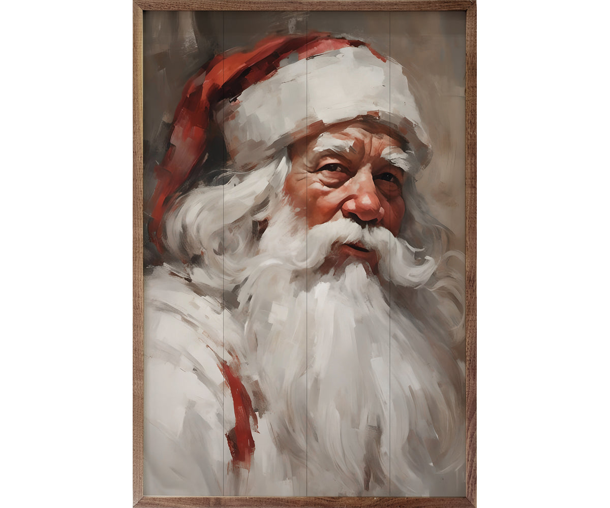 Kendrick Home Santa Portrait In White