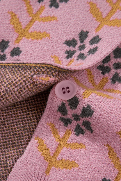 Threaded Pear Dulce Ribbed Banded Cardigan Sweater