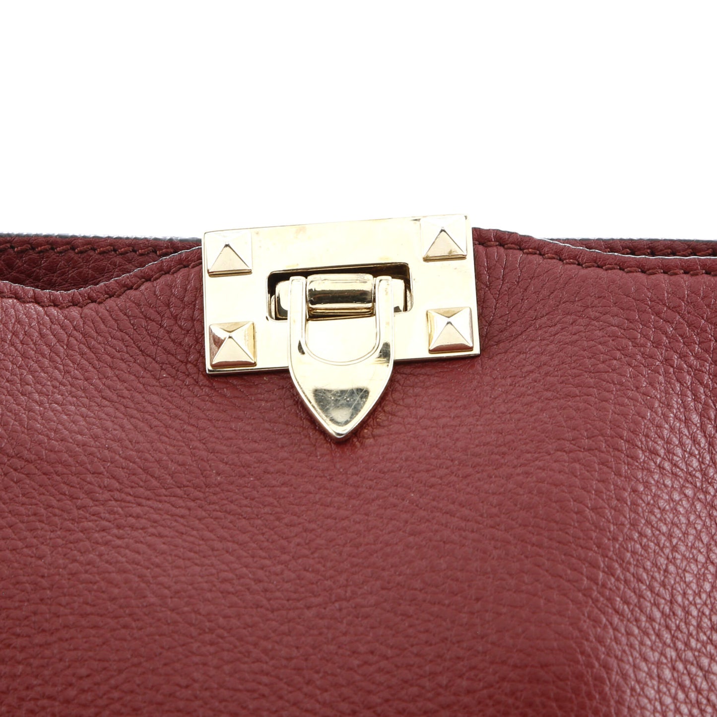 Valentino Garavani Rockstud Flip Lock Messenger Bag Leather Mini