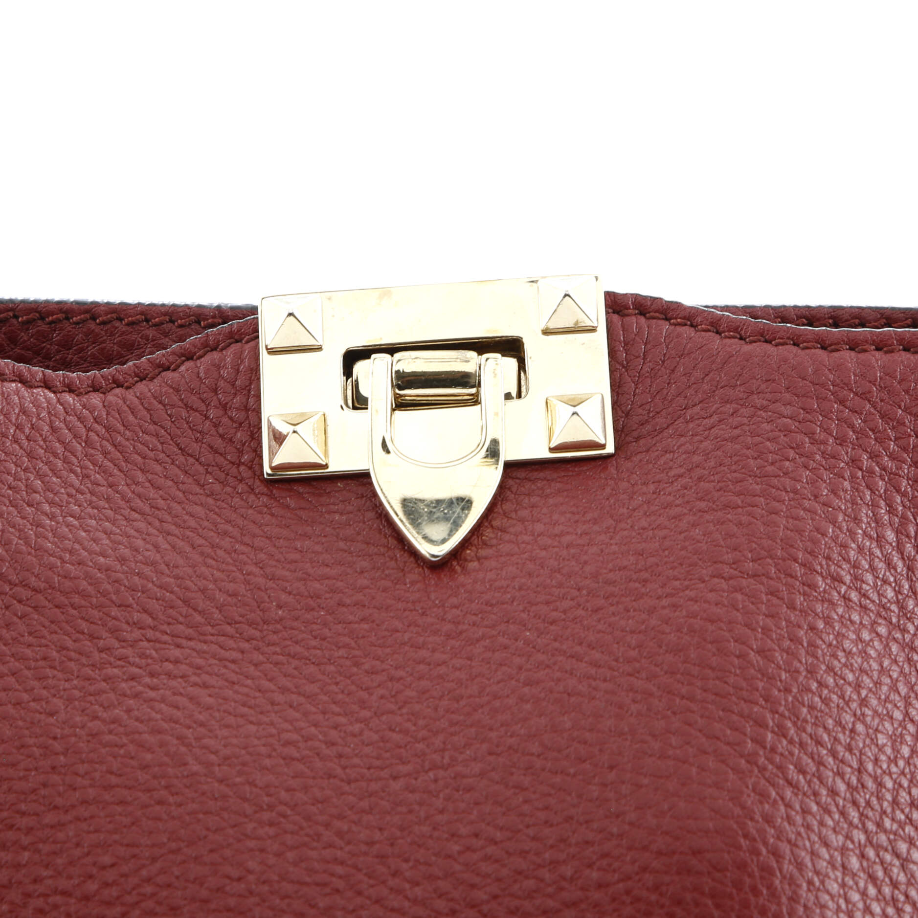 Valentino Garavani Rockstud Flip Lock Messenger Bag Leather Mini