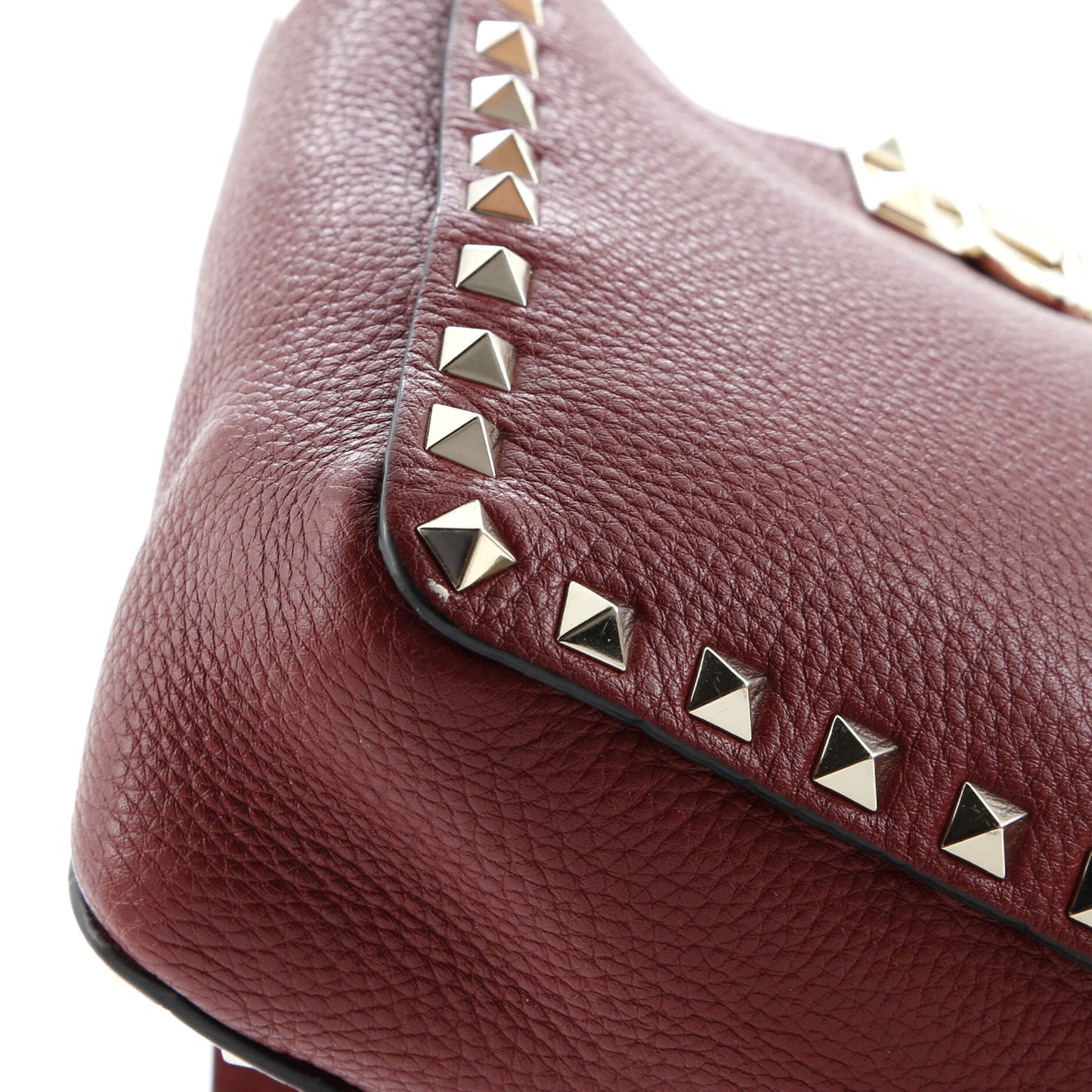 Valentino Garavani Rockstud Flip Lock Messenger Bag Leather Mini