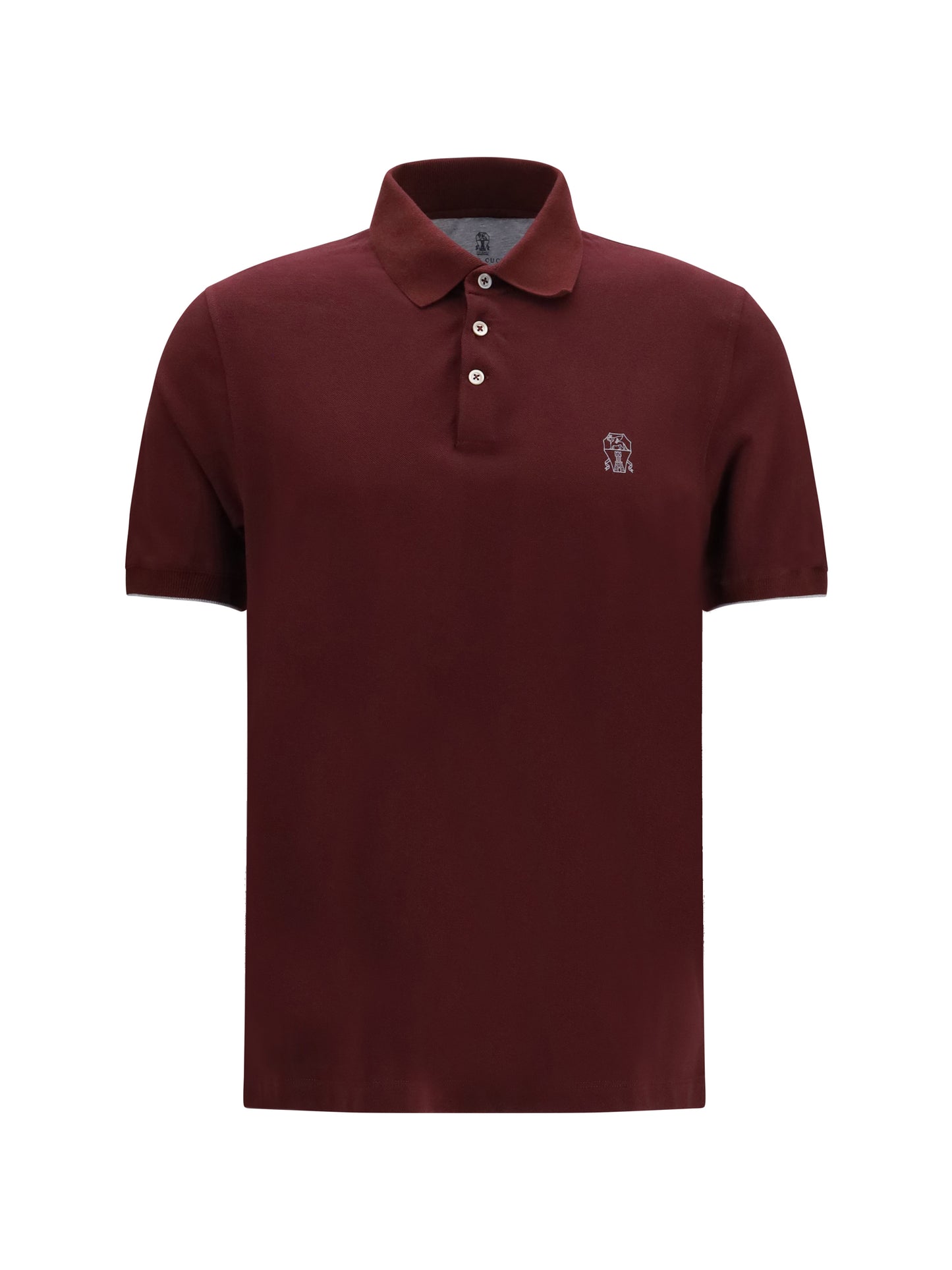 Polo Shirt Burgundy/Grey