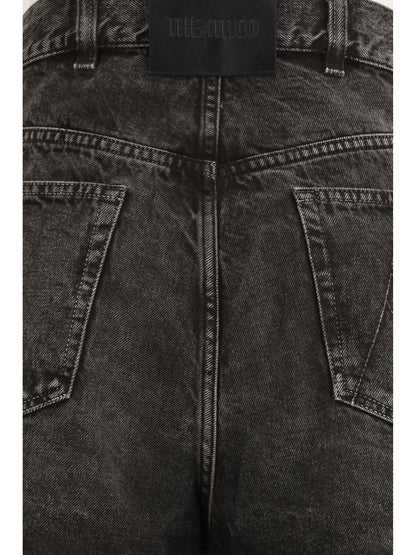 Jeans Cut-Out Black/White