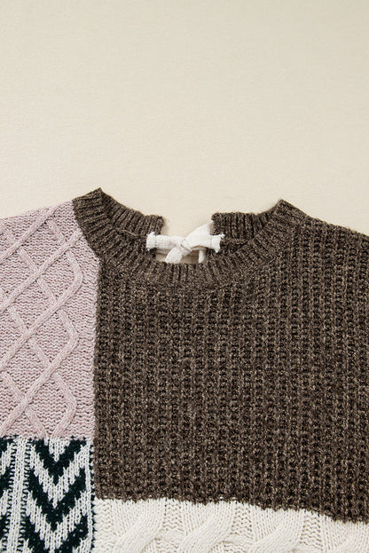 Threaded Pear Rivka Back Loose Fit PLUS Sweater