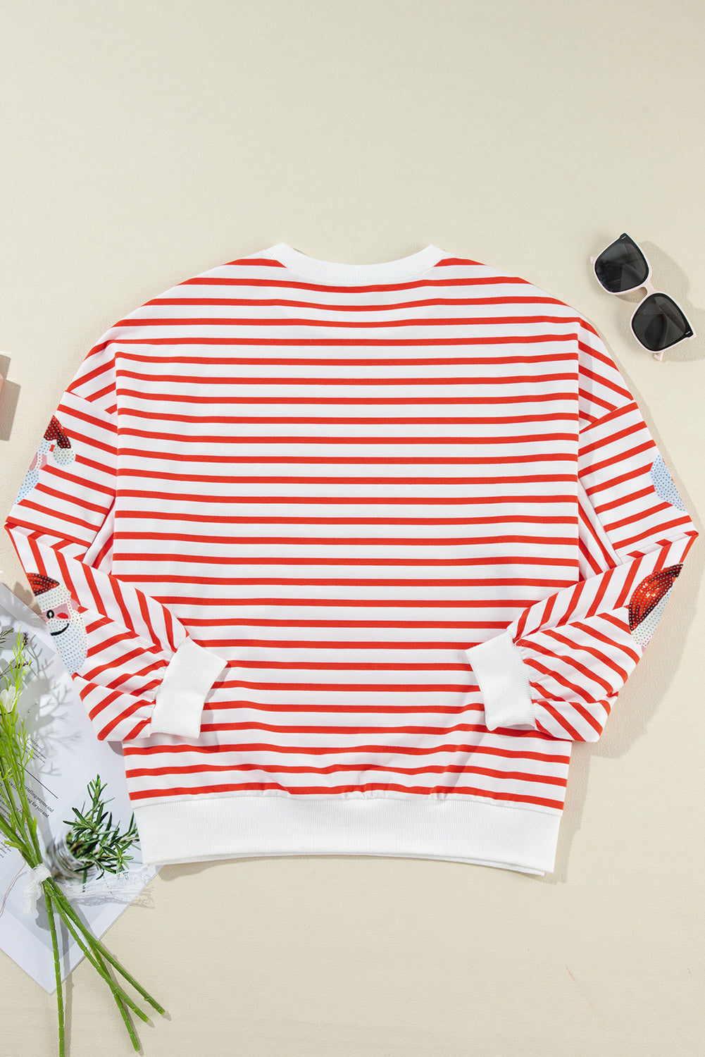 Threaded Pear Mirilivia Claus Pattern Christmas Pullover