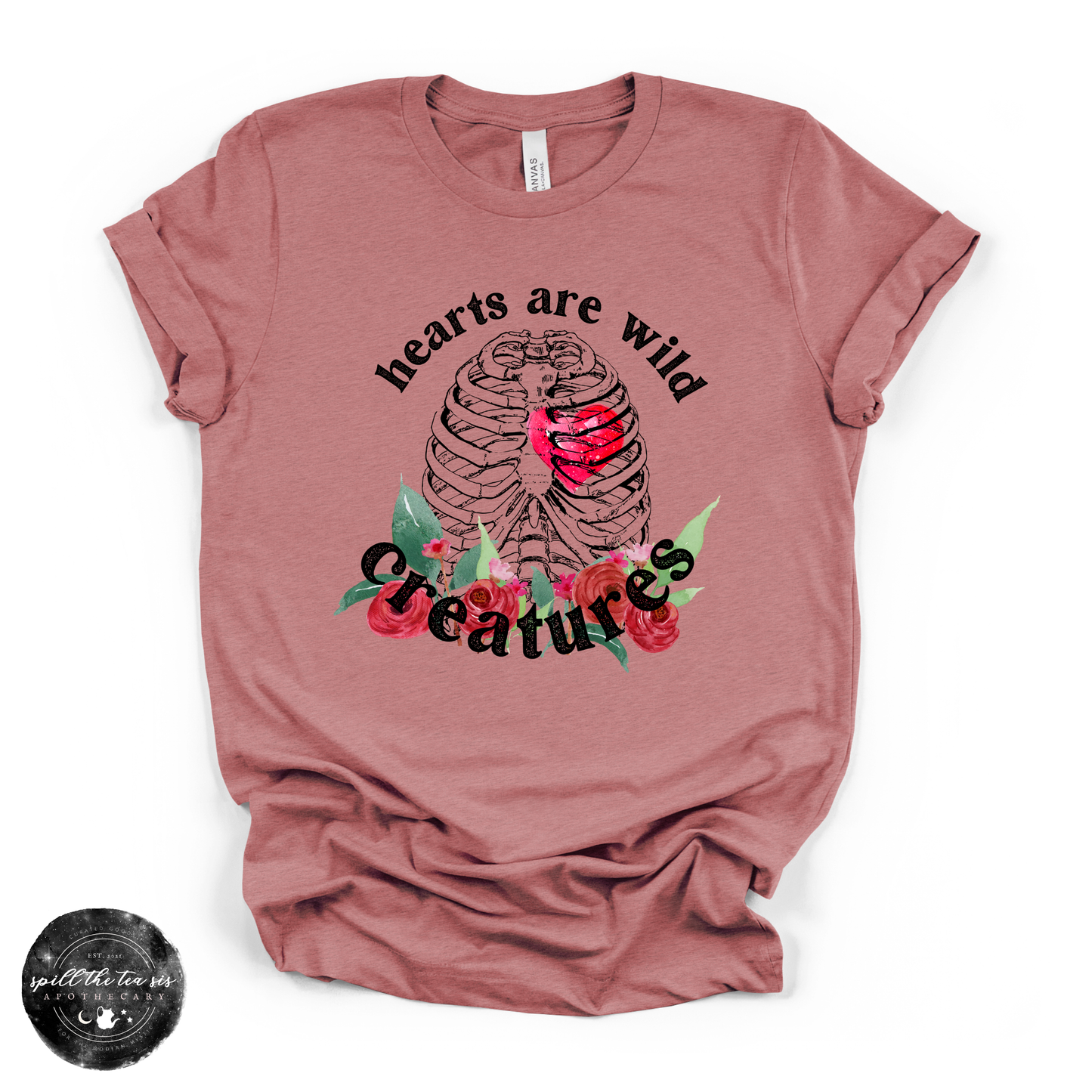 Hearts Are Wild Creatures Tee | Inspirational Graphic T-Shirt