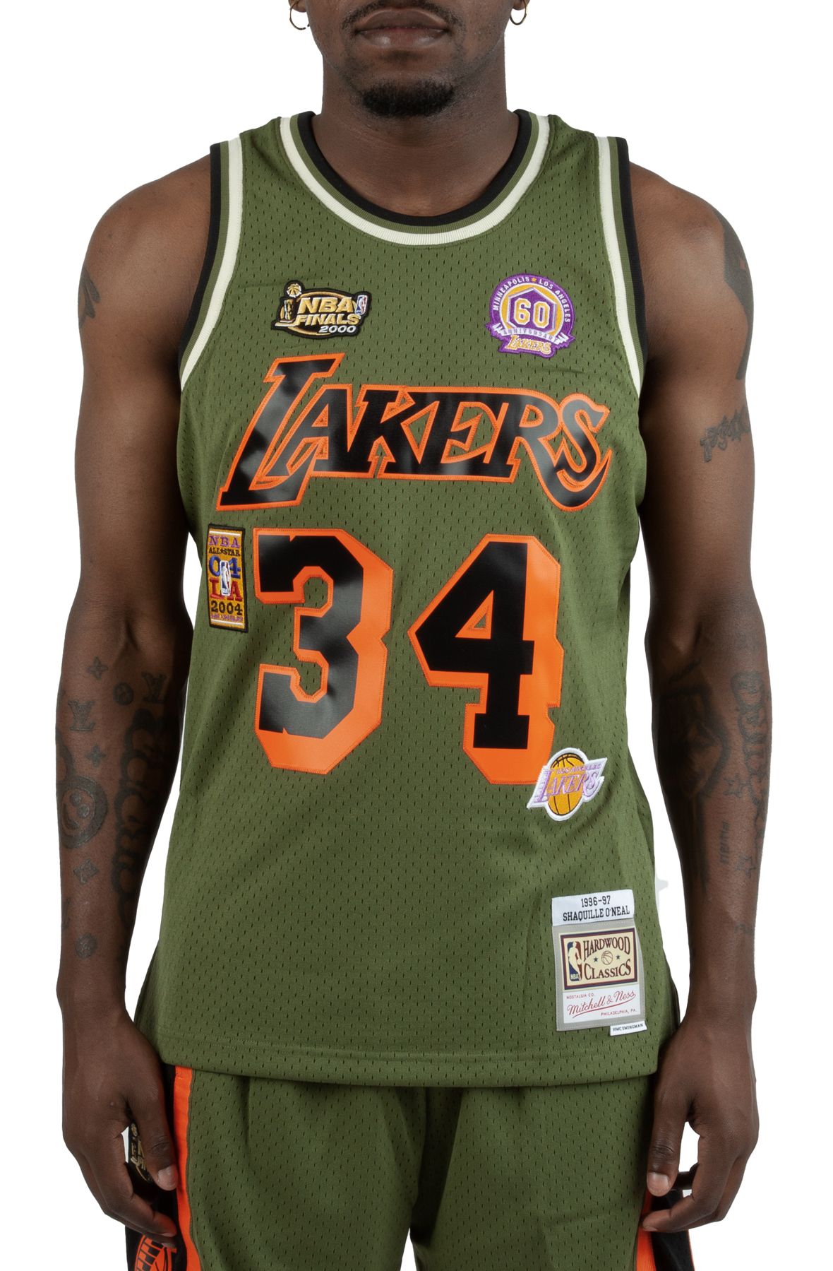 Mitchell & Ness Men's Flight Swingman Jersey Lakers 1996 Shaquille O'Neal Jerseys