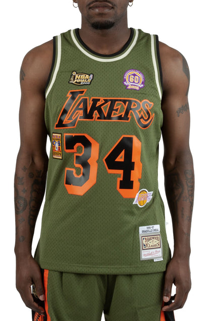 Mitchell & Ness Men's Flight Swingman Jersey Lakers 1996 Shaquille O'Neal Jerseys