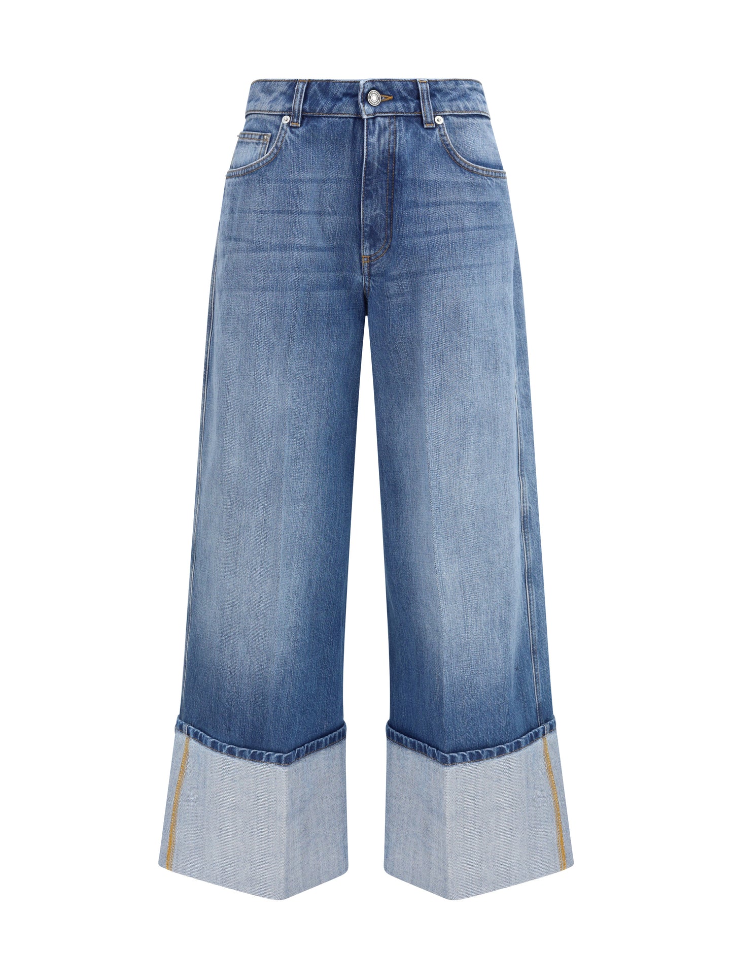 Jeans Dégradé Turn-Up Medium Blue