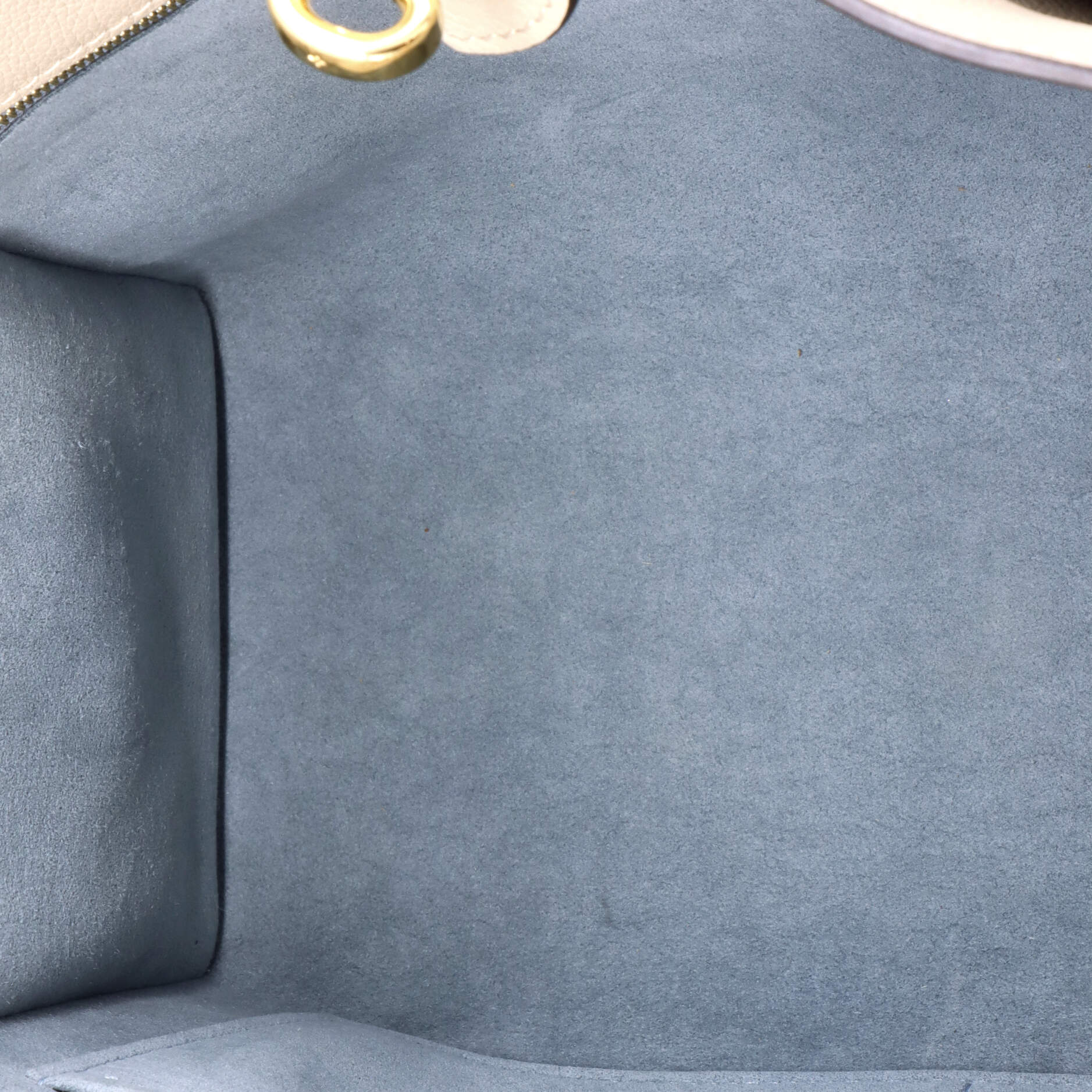 Louis Vuitton On My Side Tote Leather with Monogram Canvas MM