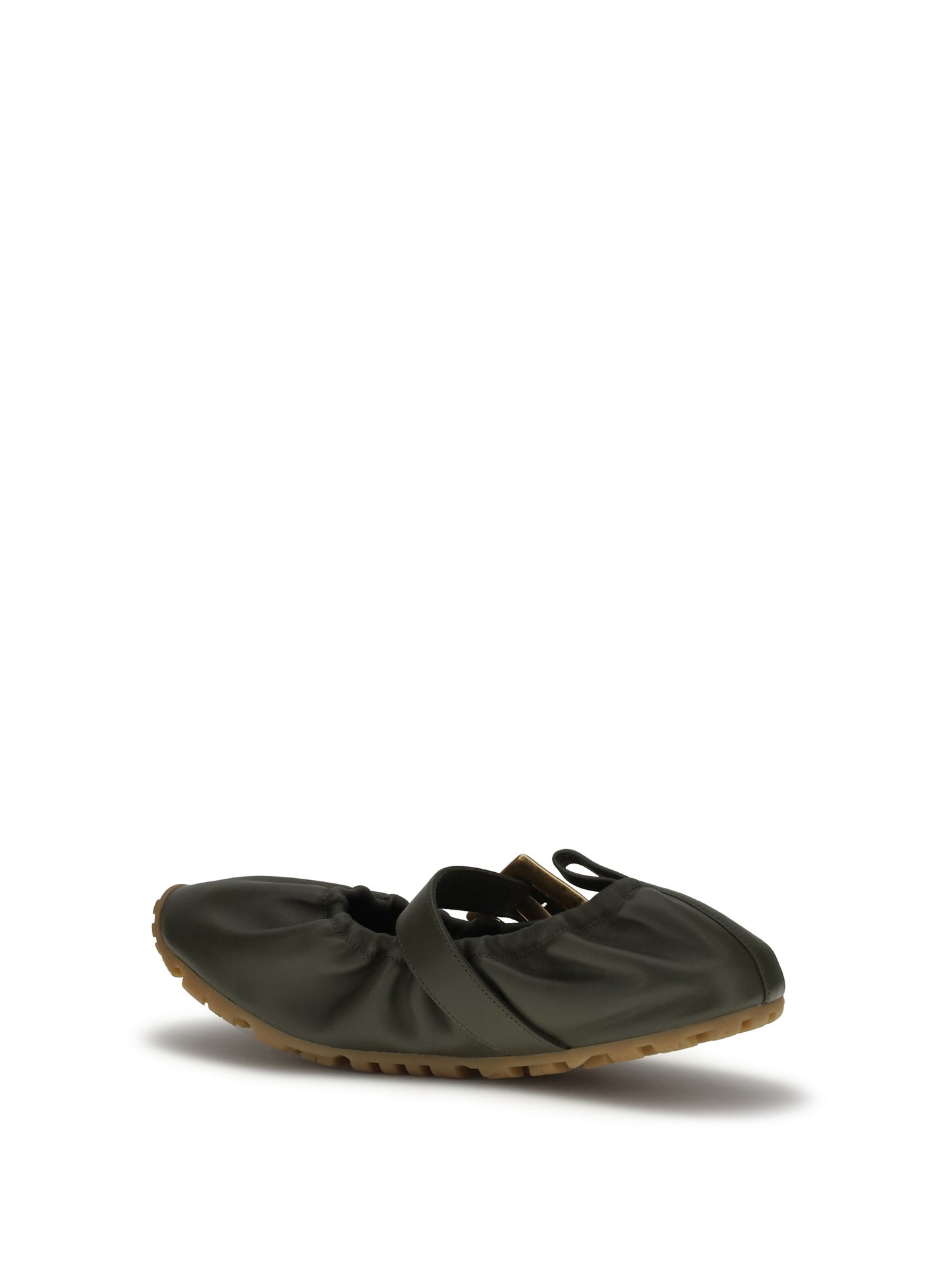 Ballerinas Buckle-Strap Green
