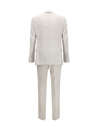 Suit Linen and Mohair Open Grey