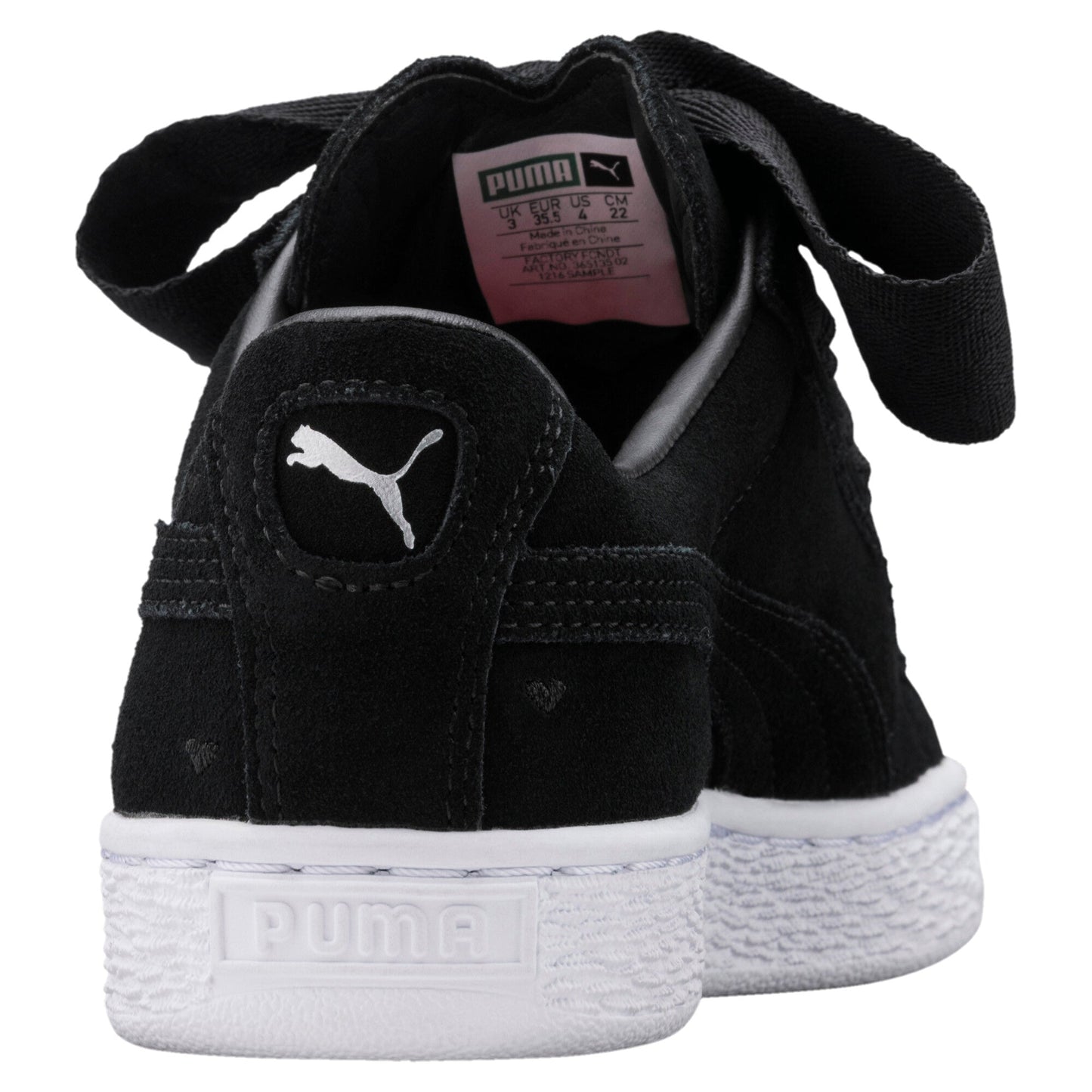 Youth Puma Suede Heart Jr 'Valentine - Black'