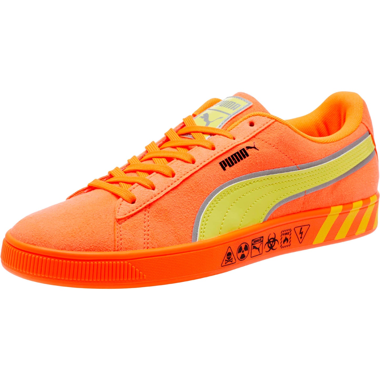 Puma Mens Suede Hazard Orange