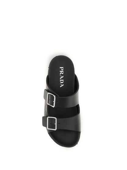 Leather Sandals Black