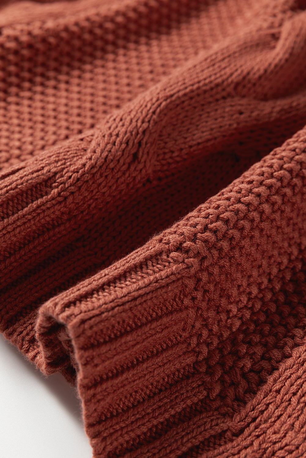 Threaded Pear Willaira Slouchy Textured Knit Sweater