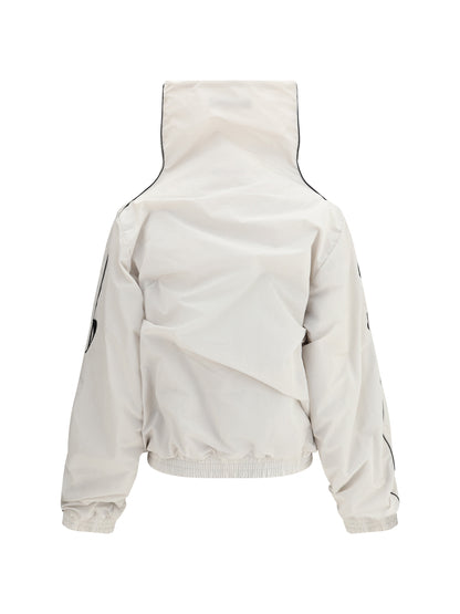 High Collar Jacket Grey