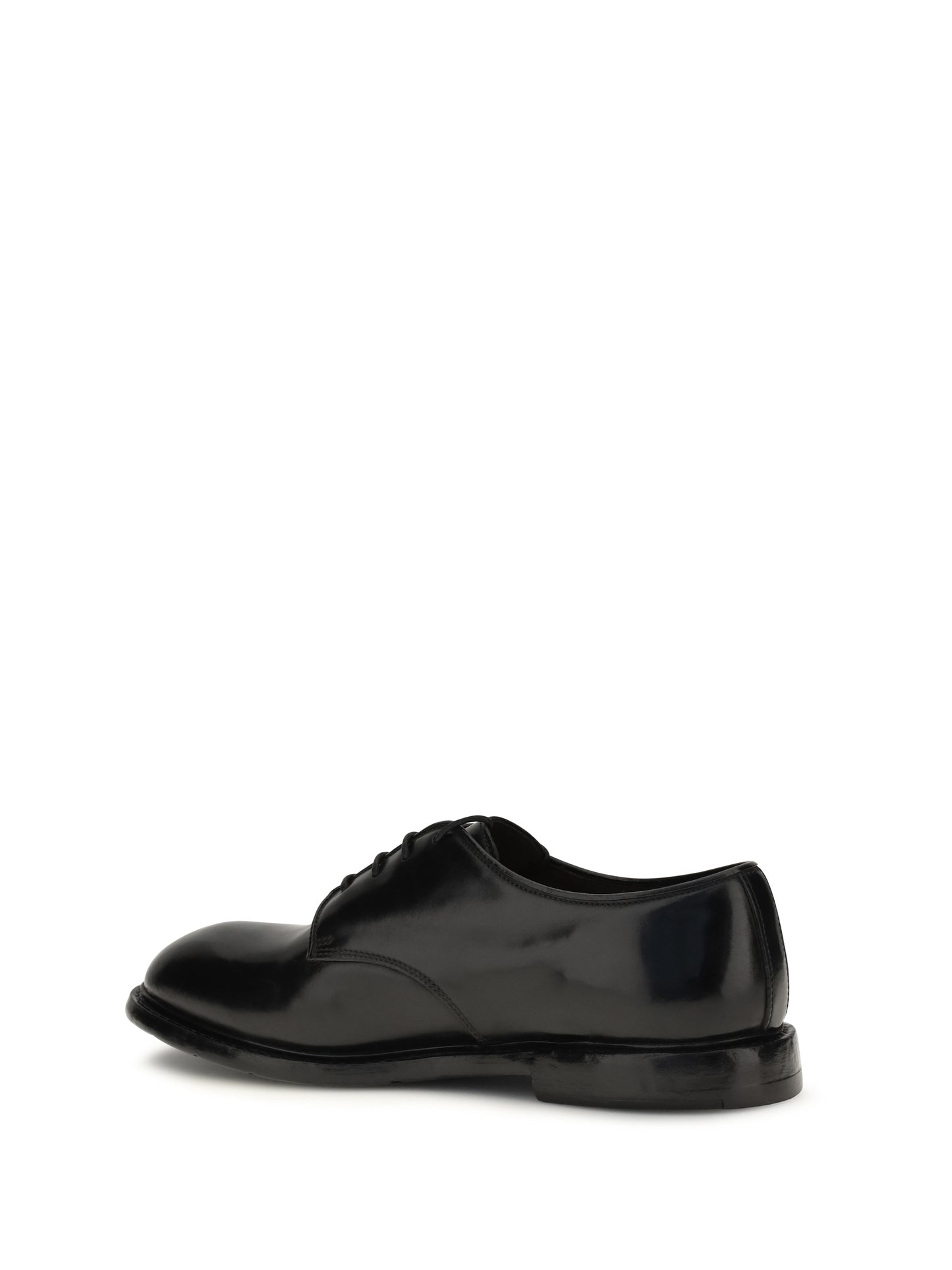 Lace-Up Shoes Black Leather