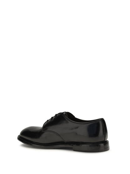 Lace-Up Shoes Black Leather