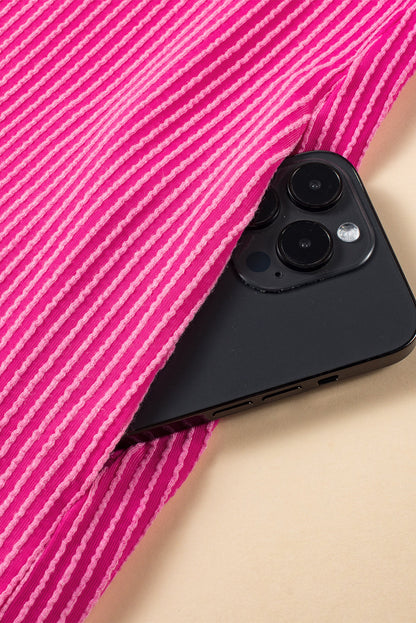 Jocelyn Ruffled Flutter Sleeve Dress - Threaded Pear