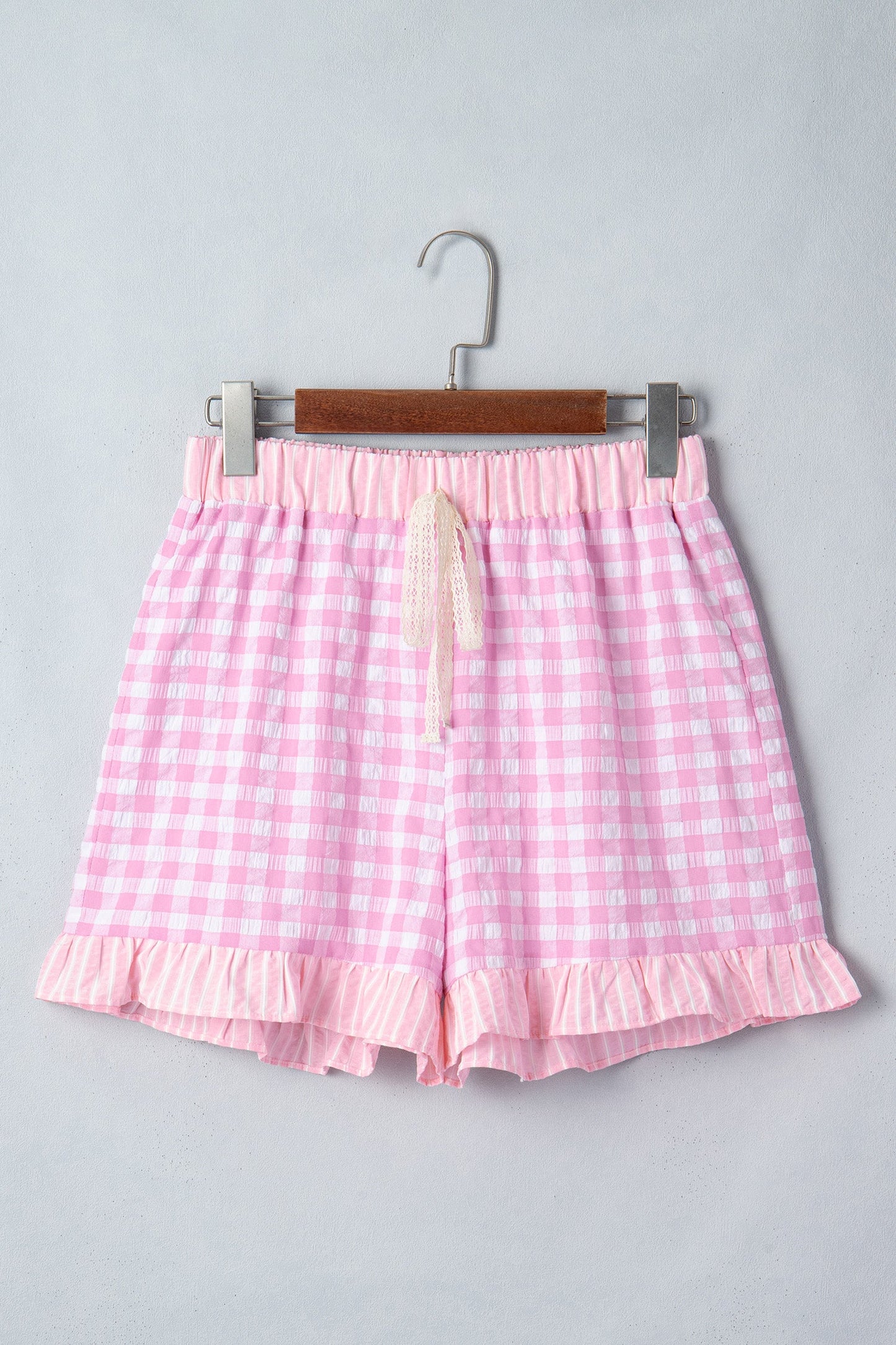 Threaded Pear Arleth Detail Lace Tie Shorts