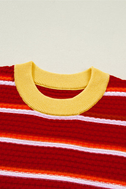 Threaded Pear Lennox Trim Half Sleeve Sweater