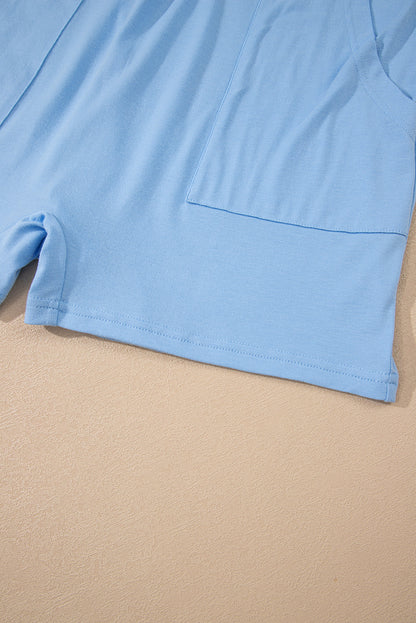 Threaded Pear Zara Half Sleeve Knit Romper
