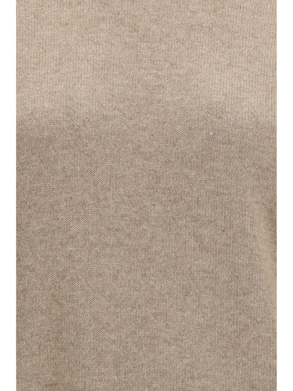 Sweater Turtleneck Cashmere Brown