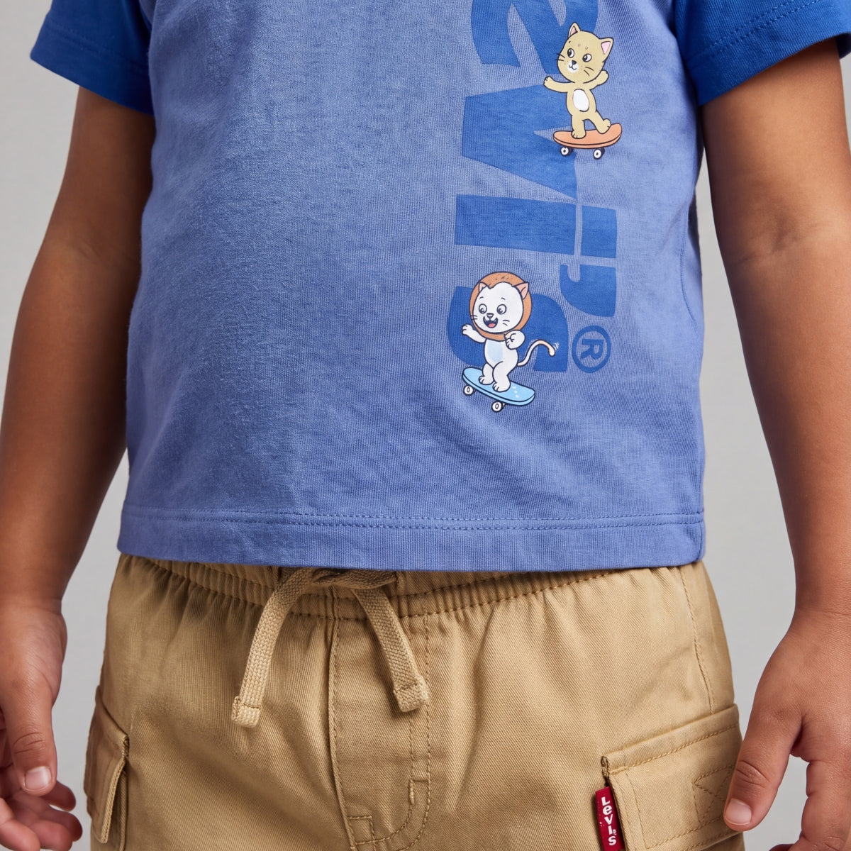 Blue and Beige-