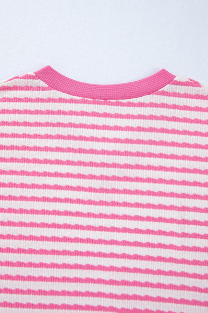 Threaded Pear Georgia Trim Short Sleeve Top